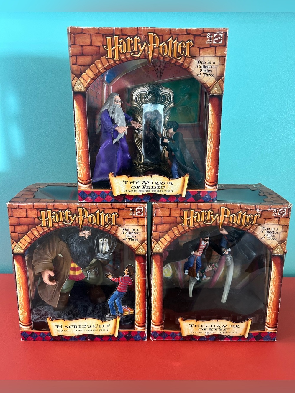 2001 Mattel Harry Potter Sorcerer’s Stone Classic Scenes Complete Set of 3